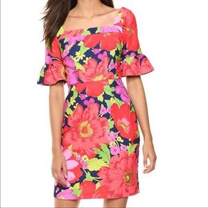 Trina Turk Kanan Square Neck Shift Dress SZ 12 NWT